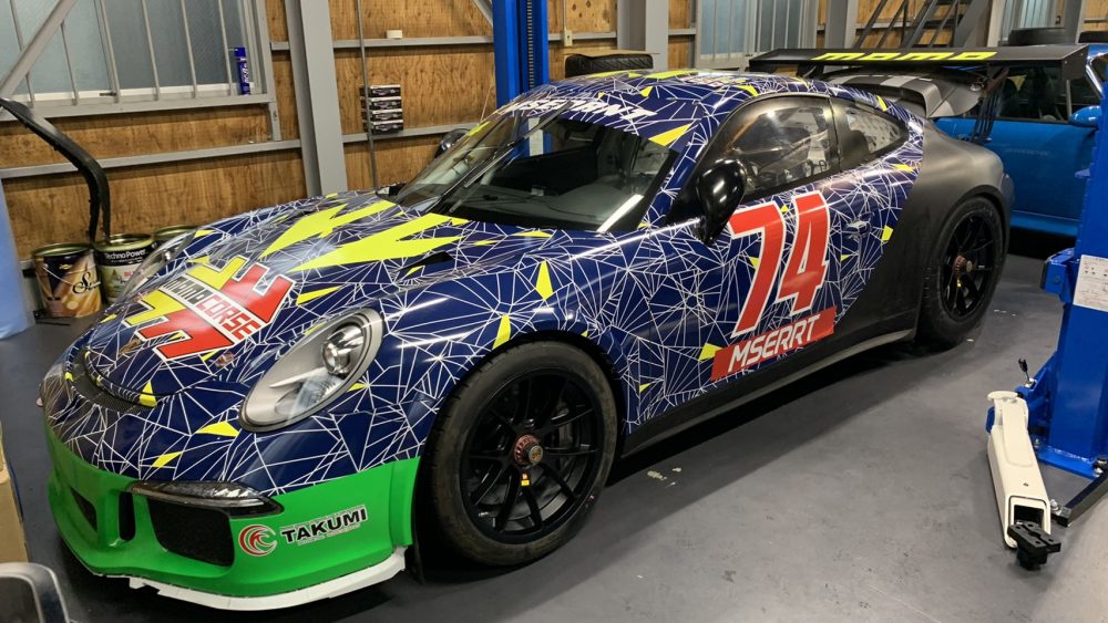 991 cup car テスト走行後