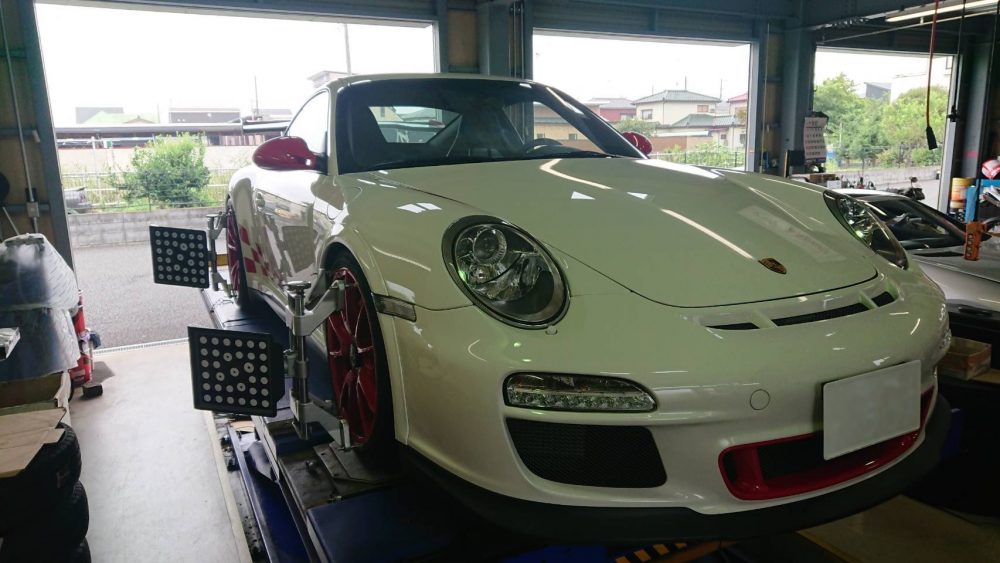 997GT3RSのホイールアライメントに行ってきました!!